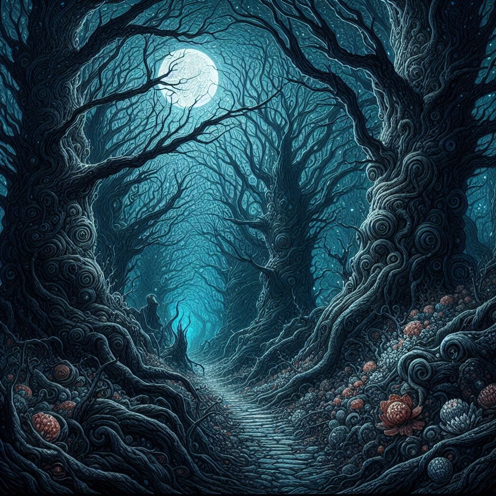 Eldritch Woods - AI Generated Artwork - NightCafe Creator