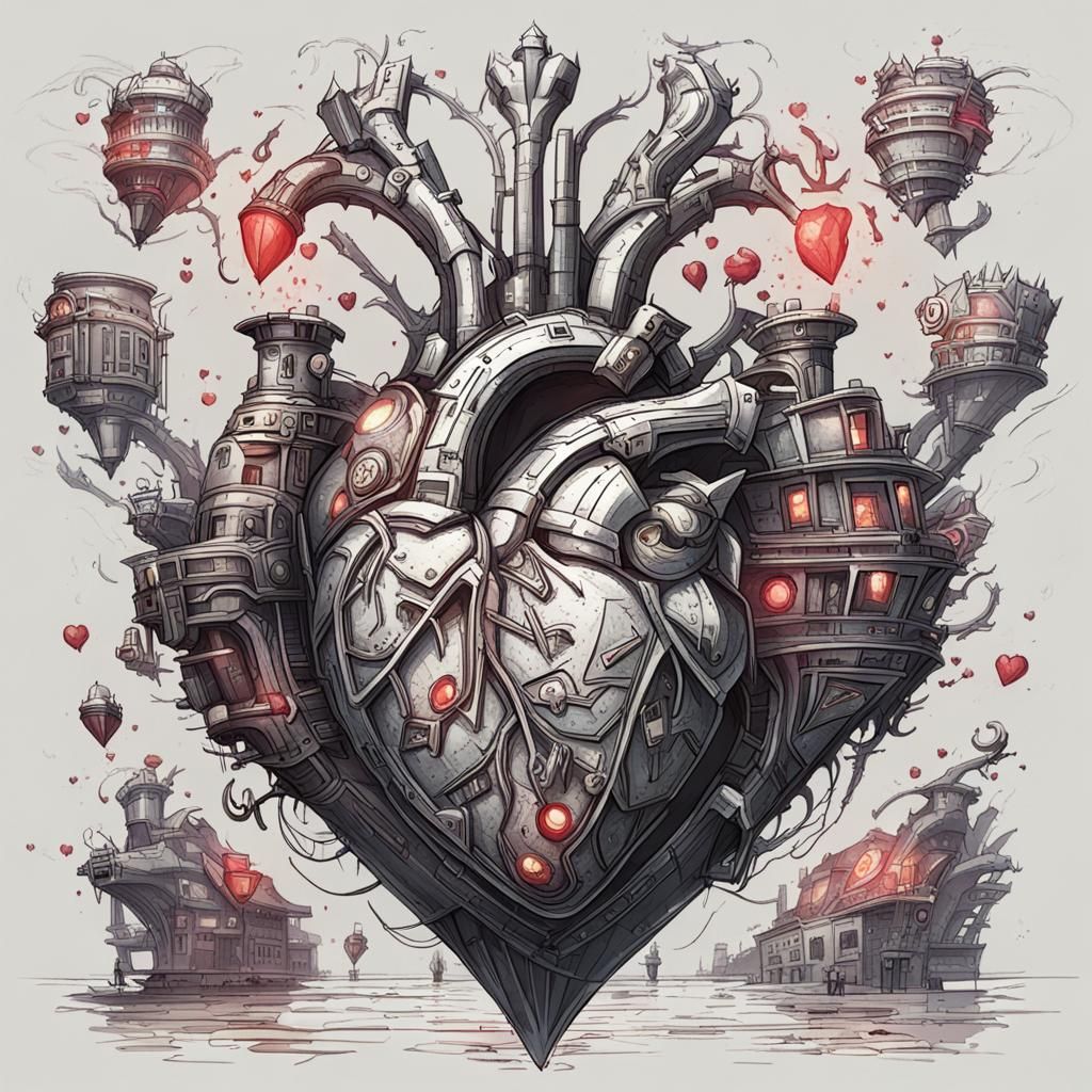 Beating heart concept art  by @LO