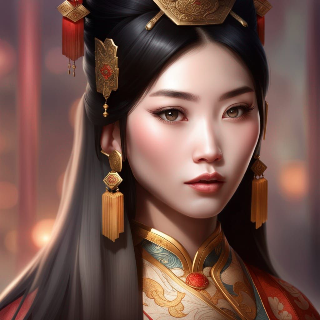 Beautiful Chinese Princess - AI Generated Artwork - NightCafe Creator