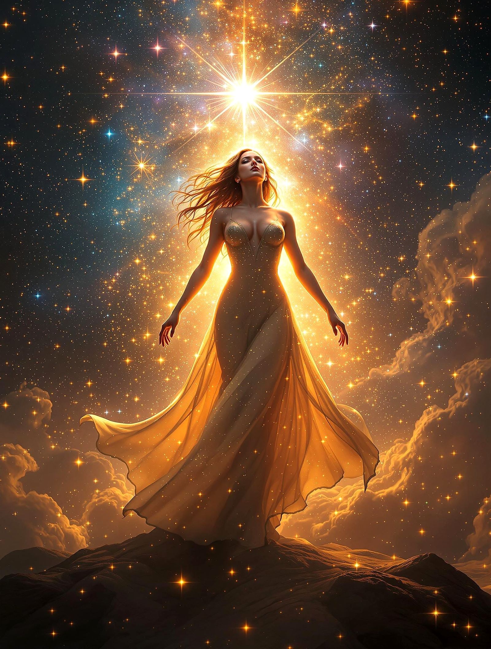 A woman who shines, like a bright star,