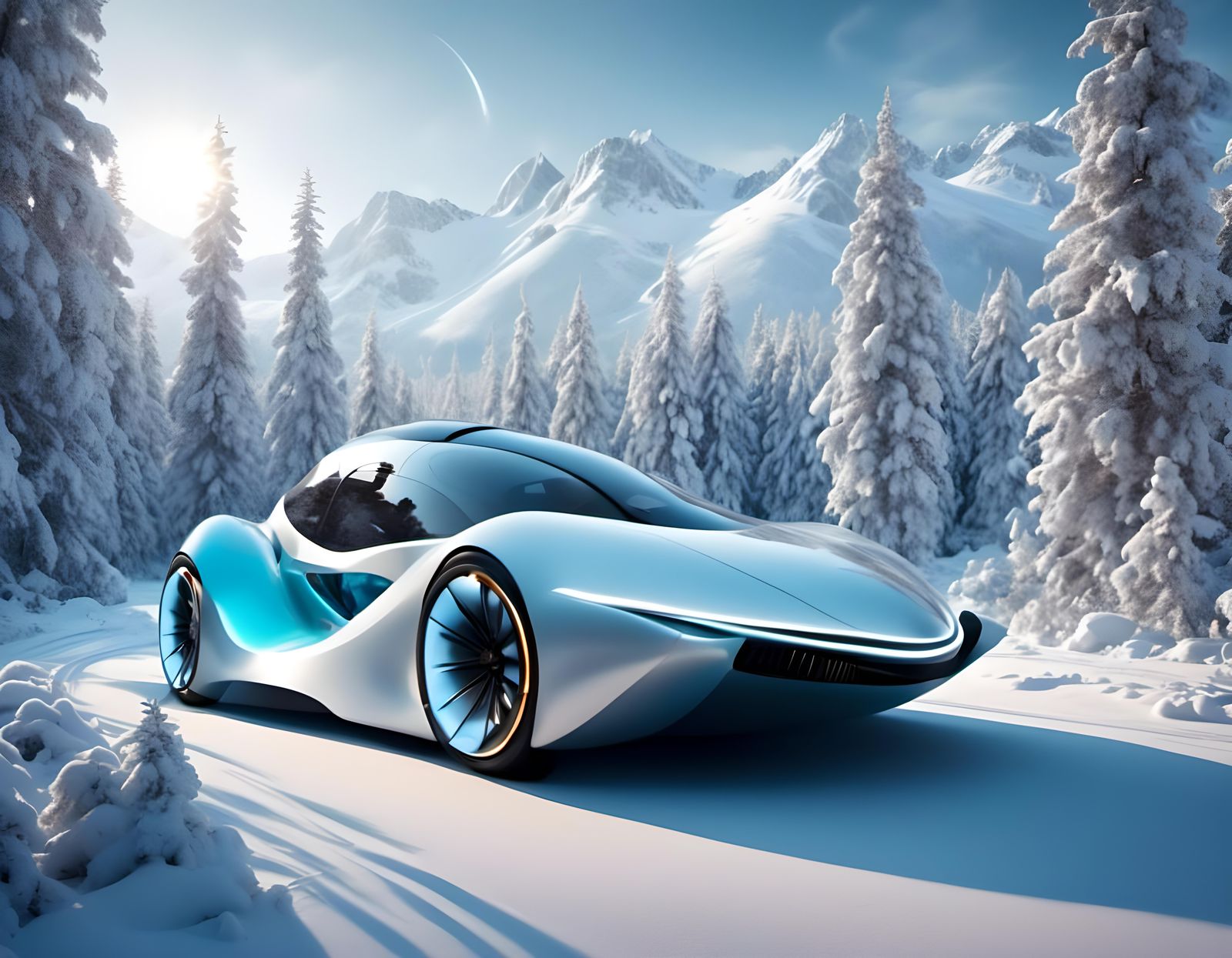 Concept Art Solar Electric Sports Car (video)