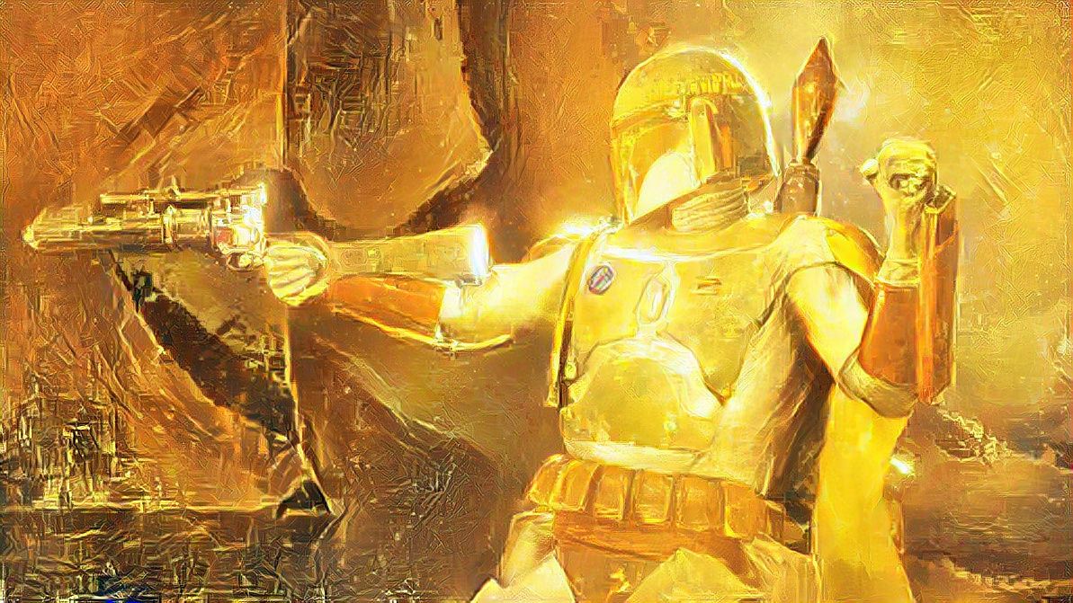 Golden Boba Fett Star Wars Mandalorian