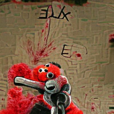 Axe murderer elmo