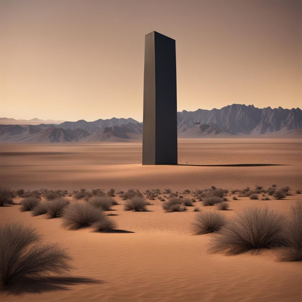 Monolith in the desert