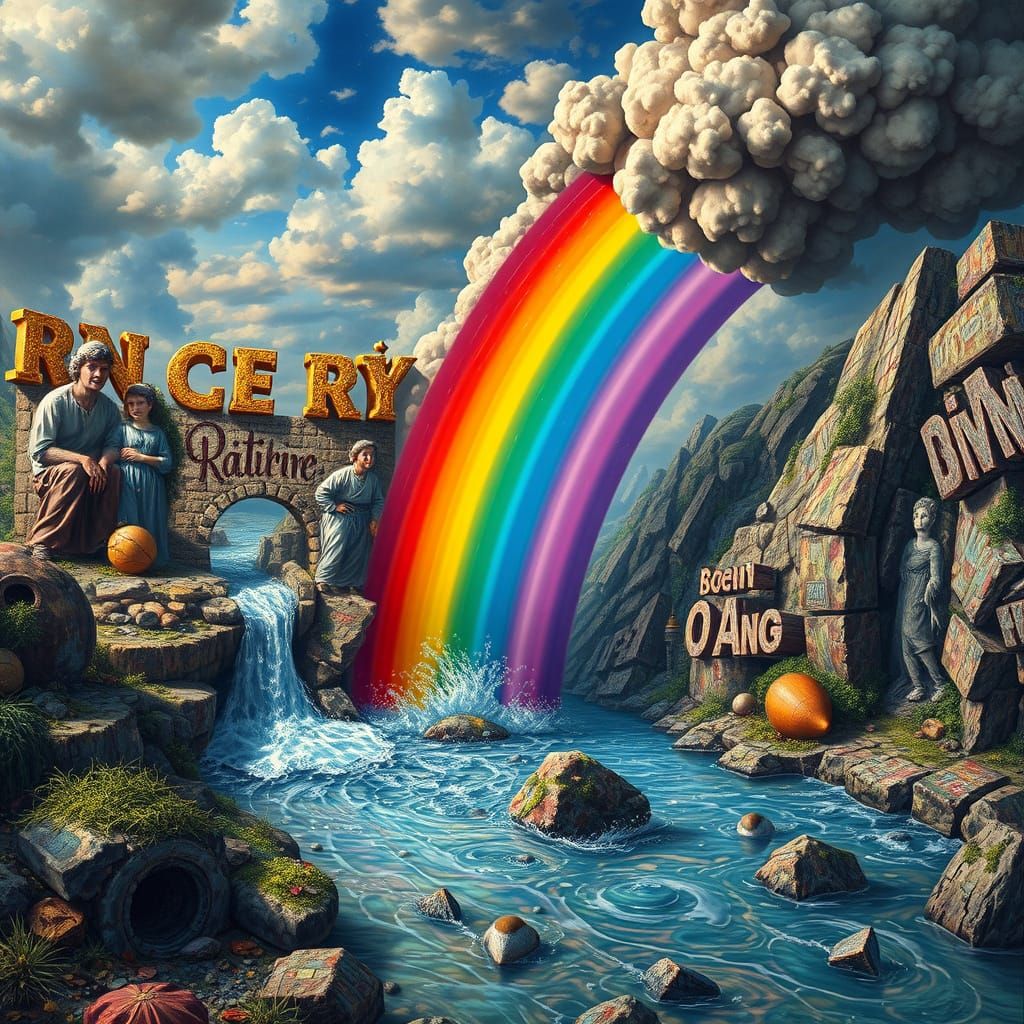 Life's Riddle: Rivers of Words Paint a Rainbow Spectrum