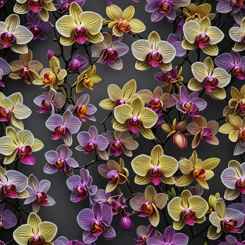 Create the neon rainbow orchid grey background