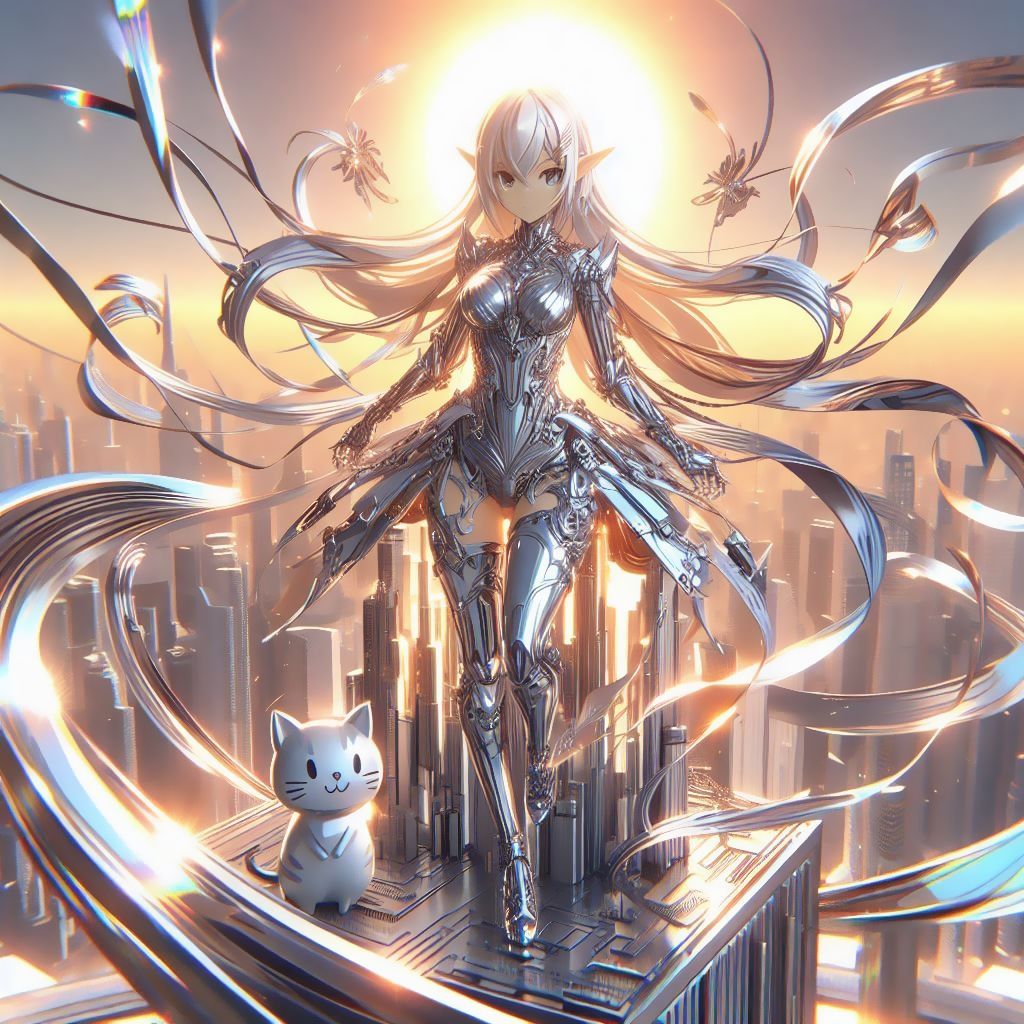 Gleaming elf on high