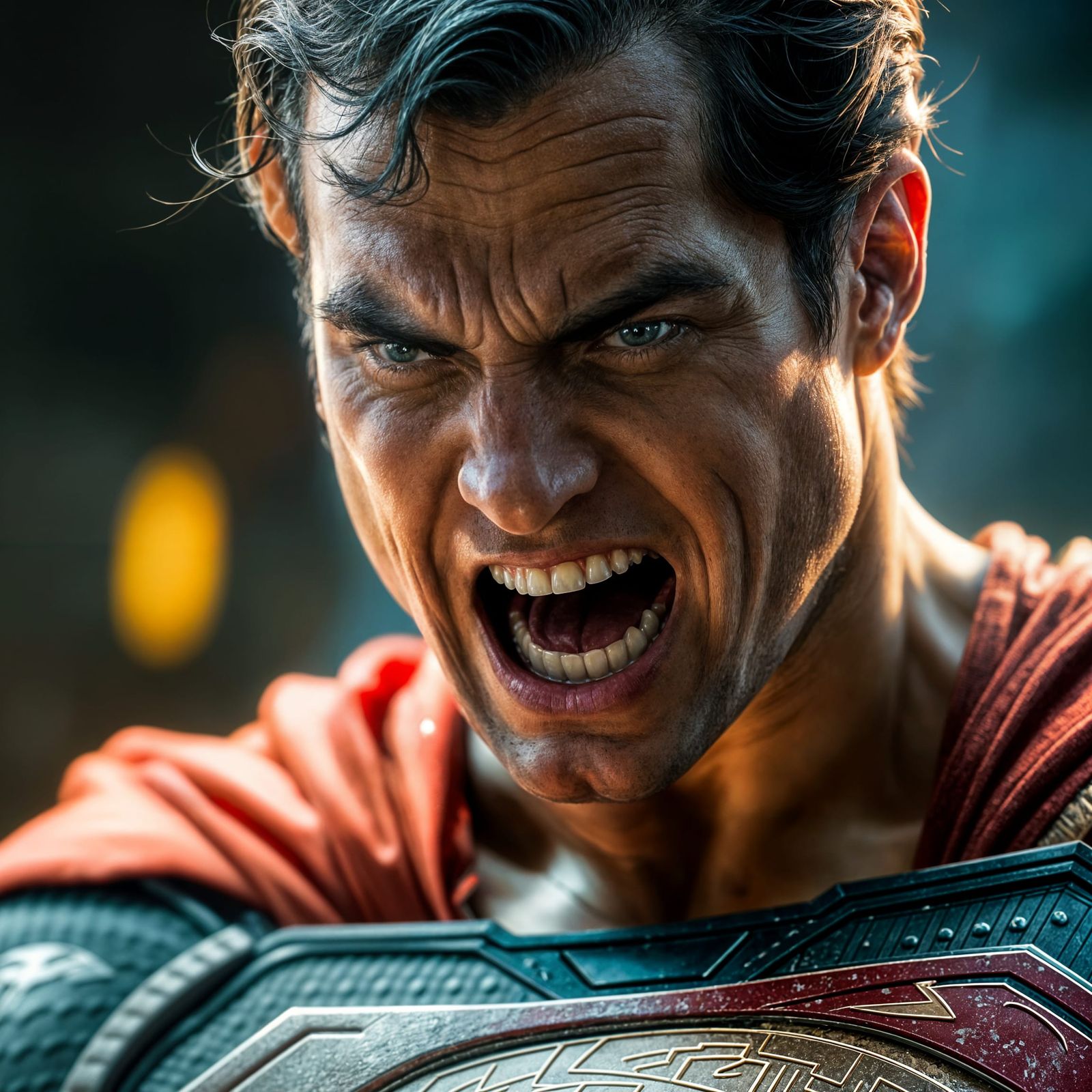 Epic Superman Portrait in Cinematic Film Style