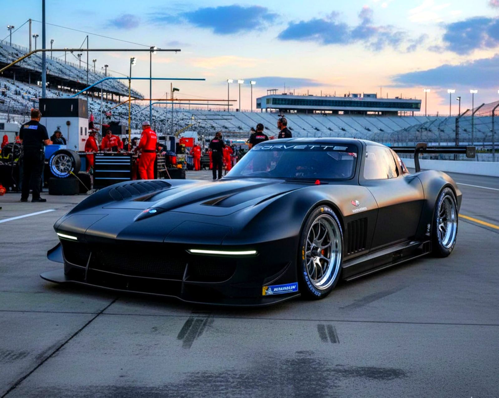 Corvette Sting Ray Retro Hypercar Concept #3