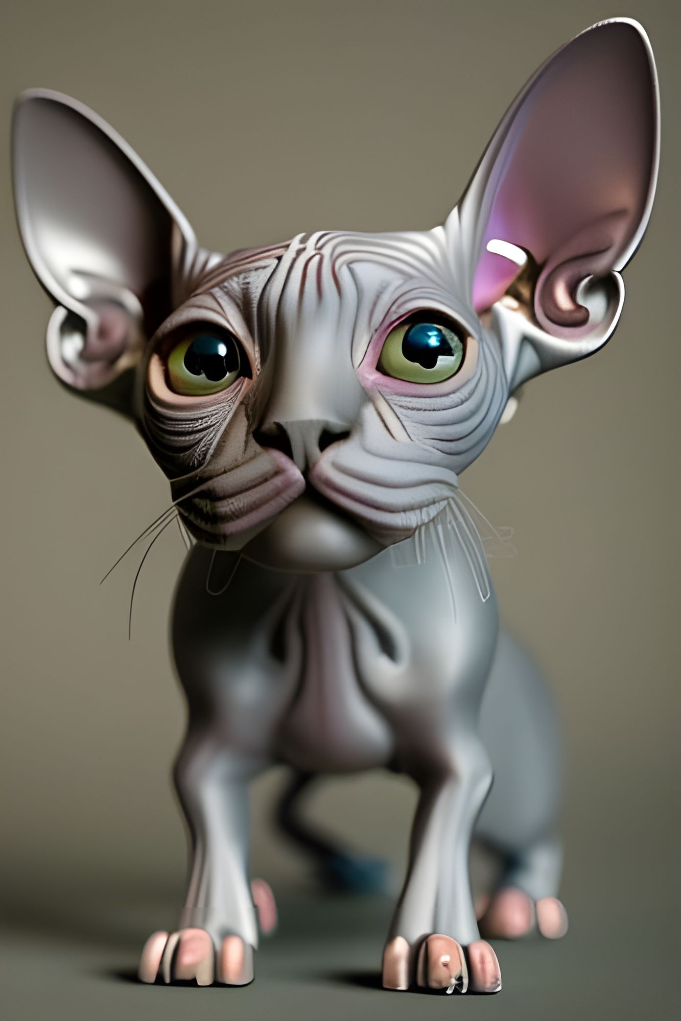 Sad shops hairless cat