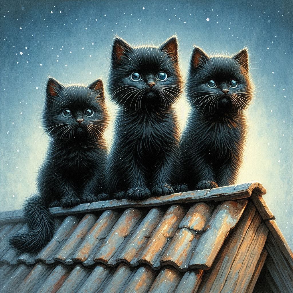 Cats on Roof