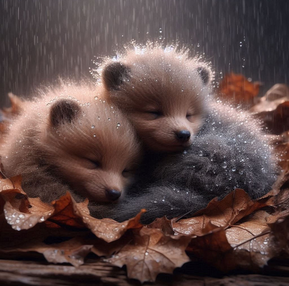 Baby bears  by @DogObsessed