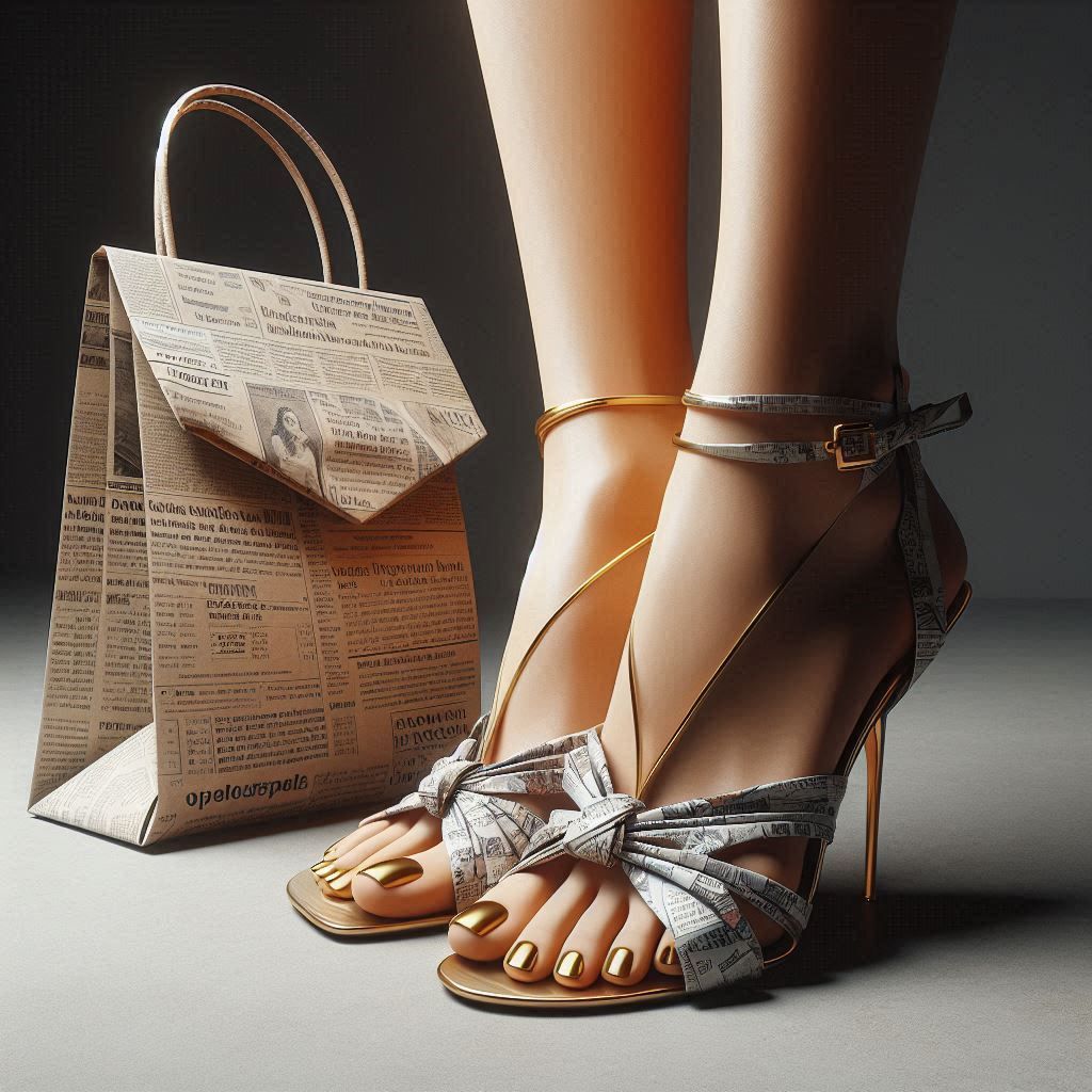 Origami bag and shoes