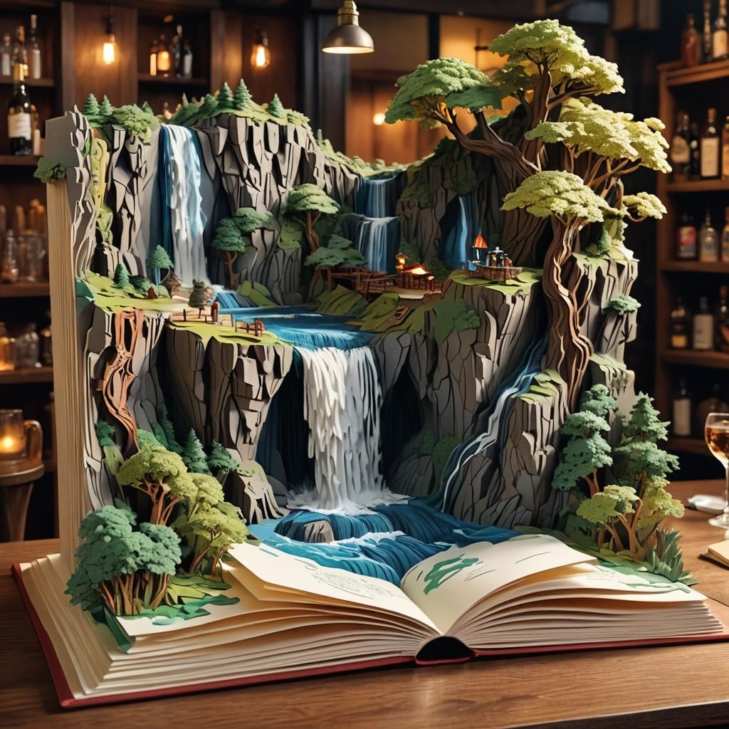 The waterfall