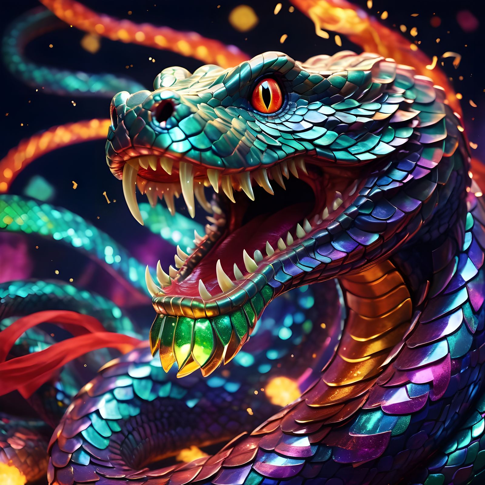 Snake Celebration   by @Crafter5280