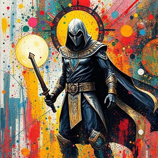 Make me Moon Knight from marvel but his outfit is based off ...