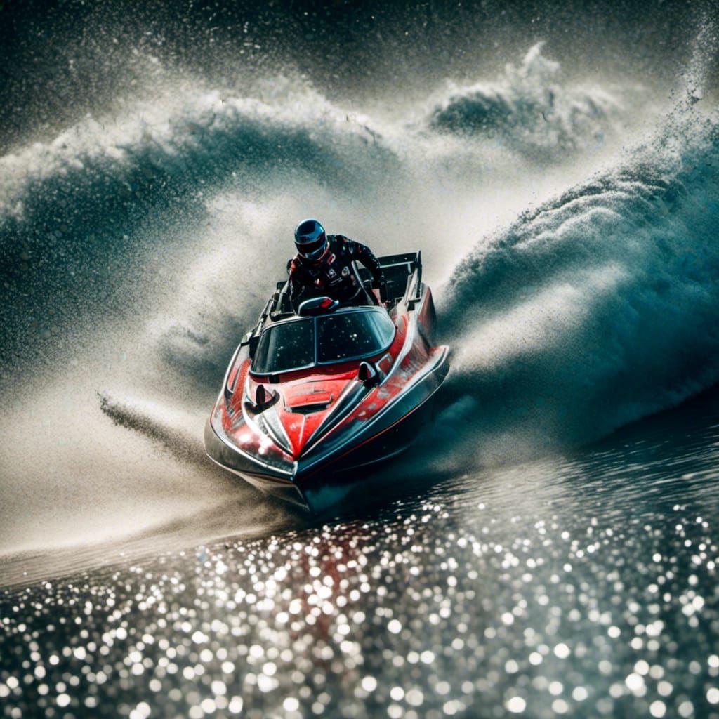 high speed, speed boat. <lora:Speed Freex:1.0> 