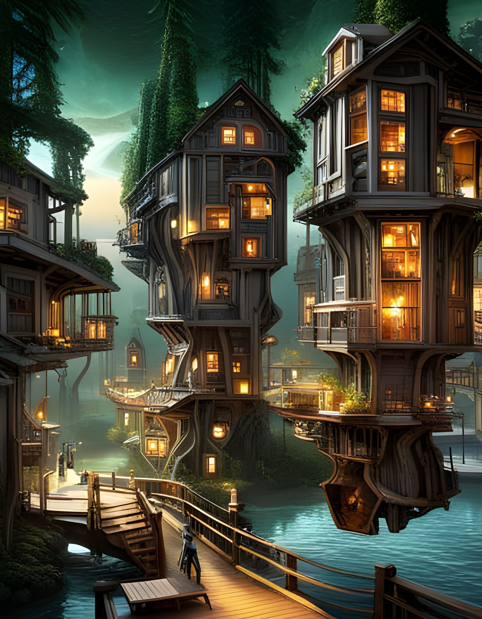 Fantasy Village  by @DarkStahl