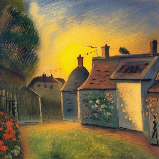 In the yard