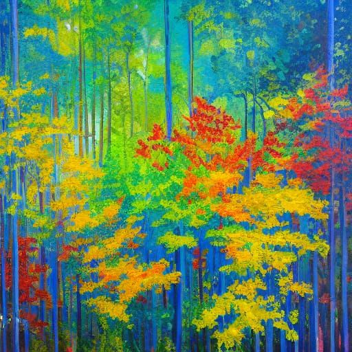 Sunlight through the leaves