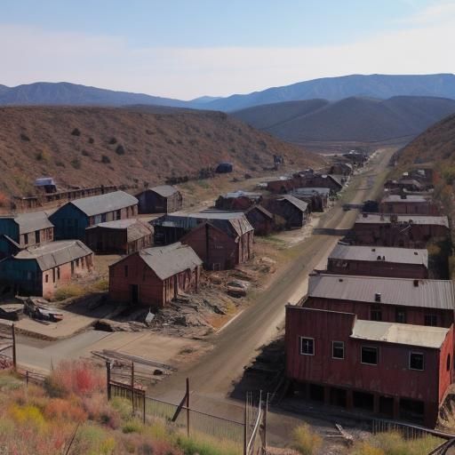 Abandoned mining town