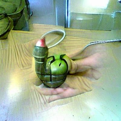 An apple grenade