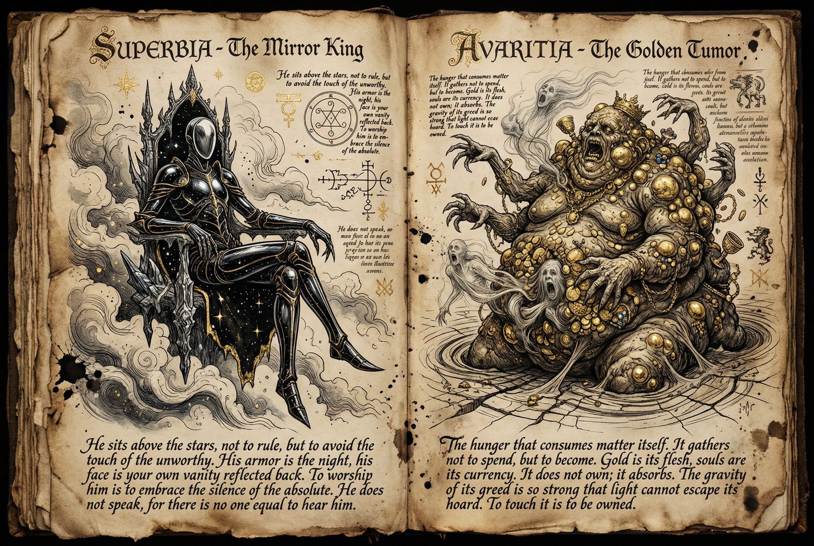 Pantheon of the Abyss: Primal Demons (The Demon of Pride and the Demon of Greed)