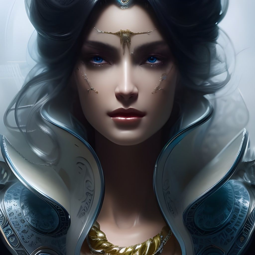 BLUE LADY - AI Generated Artwork - NightCafe Creator