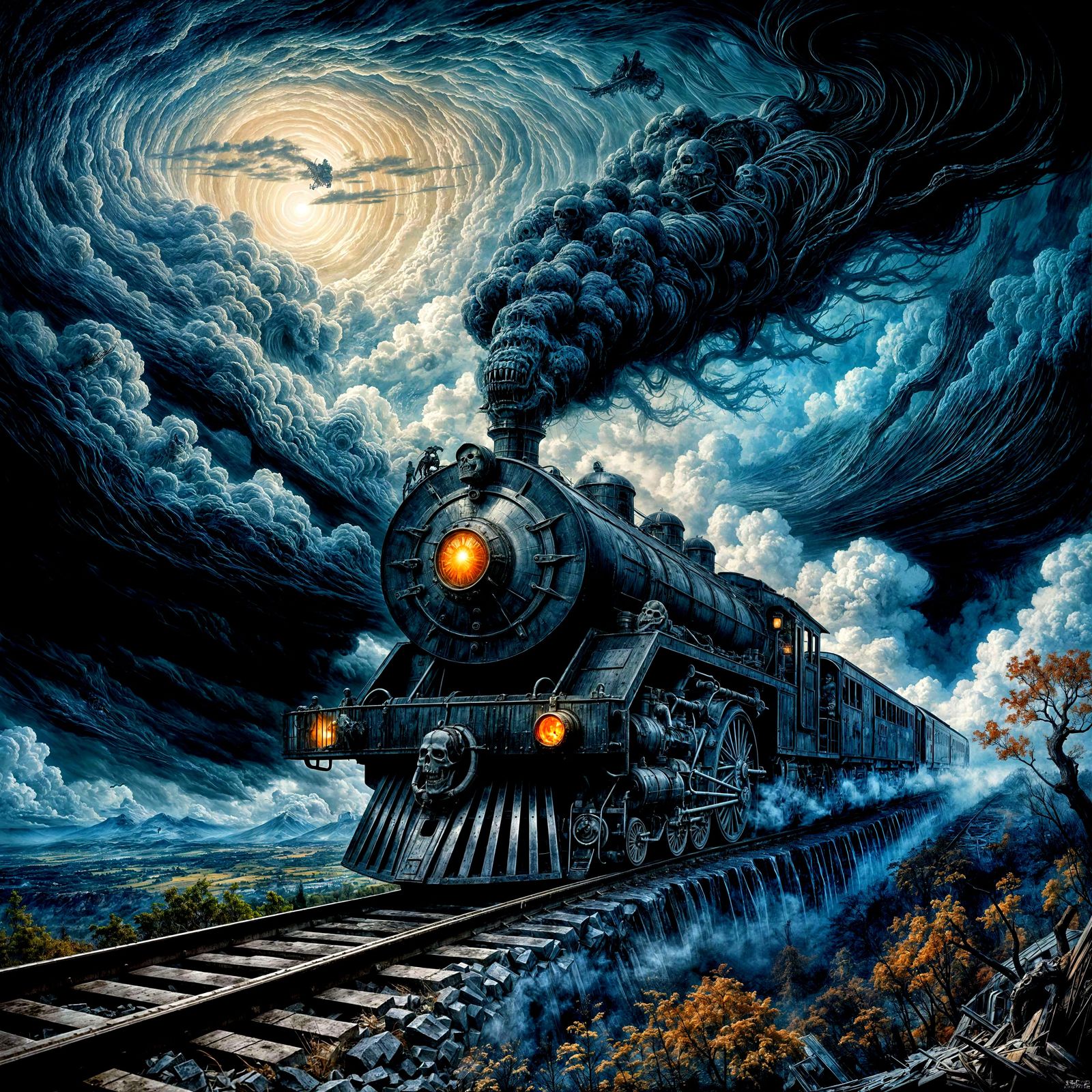 Ghost Train  by @Tiramisu1