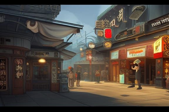 shoppping district