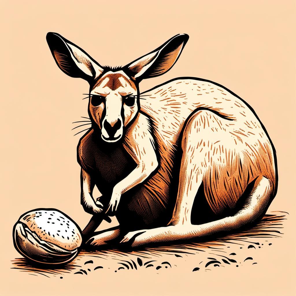 Is a lazy kangaroo a pouch potato? - AI Generated Artwork - NightCafe ...