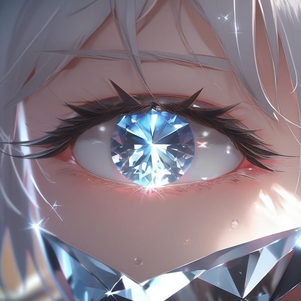 "diamond-shaped pupil".