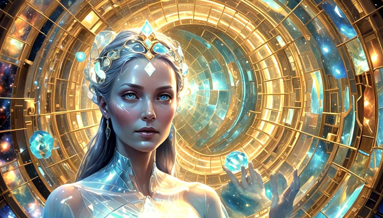 In the nexus of light, the magic spiral pillar, the Crsla Pr...