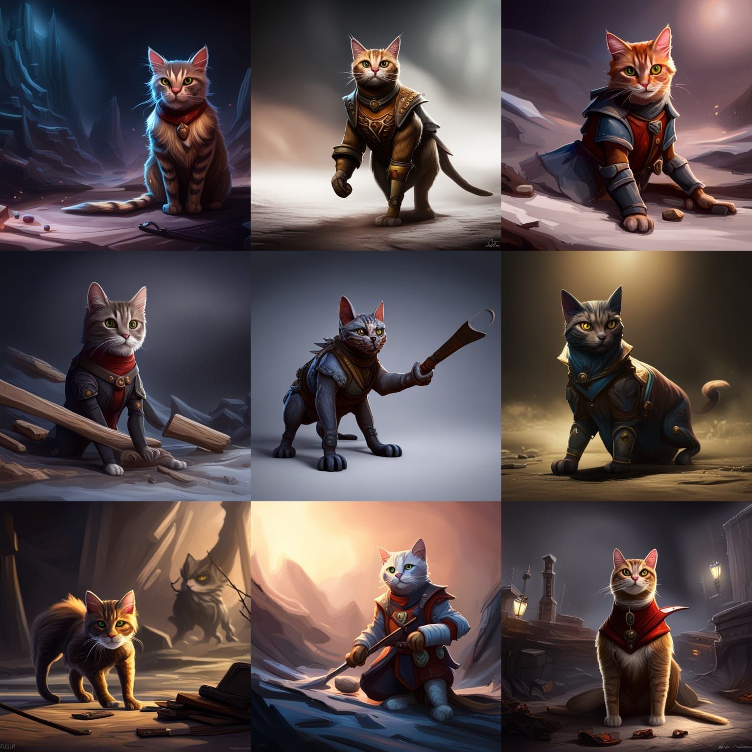 A cat that is a rogue in dungeons & dragons