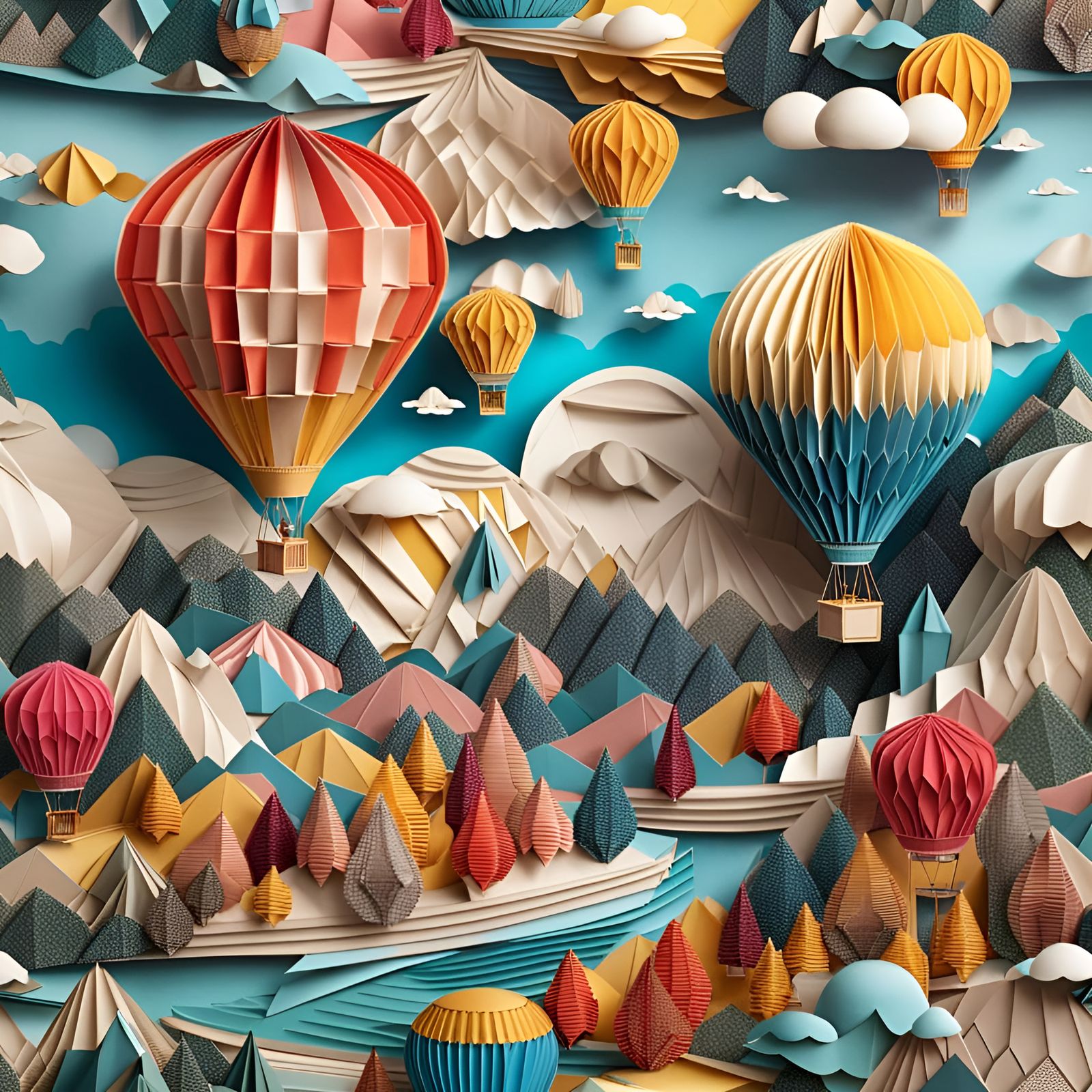 Up, up & away in my paper balloon  by @TezzaArt