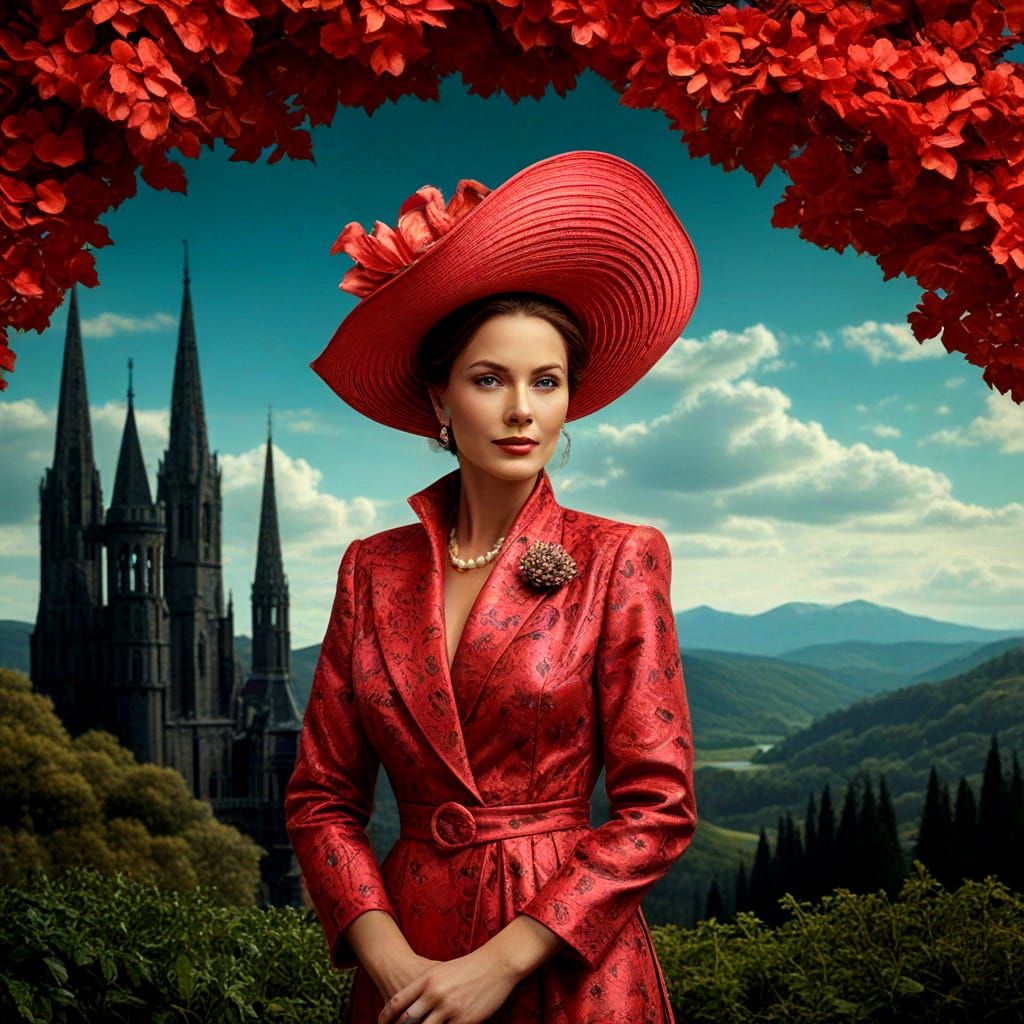 Breathtaking Hyperrealistic Portrait of a Confident Lady