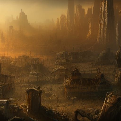 Apocalypse wasteland - AI Generated Artwork - NightCafe Creator