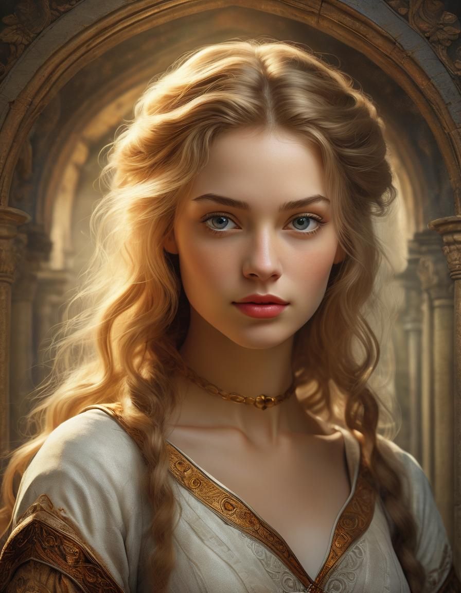 English medieval woman - AI Generated Artwork - NightCafe Creator