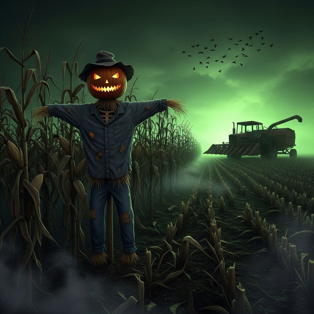 Evil walking scarecrow