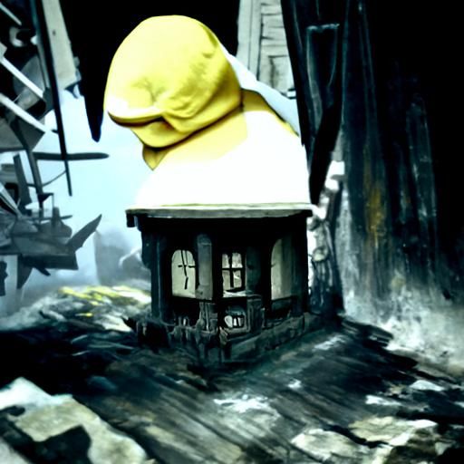 Detailed Matte Painting of Little Nightmares Scene