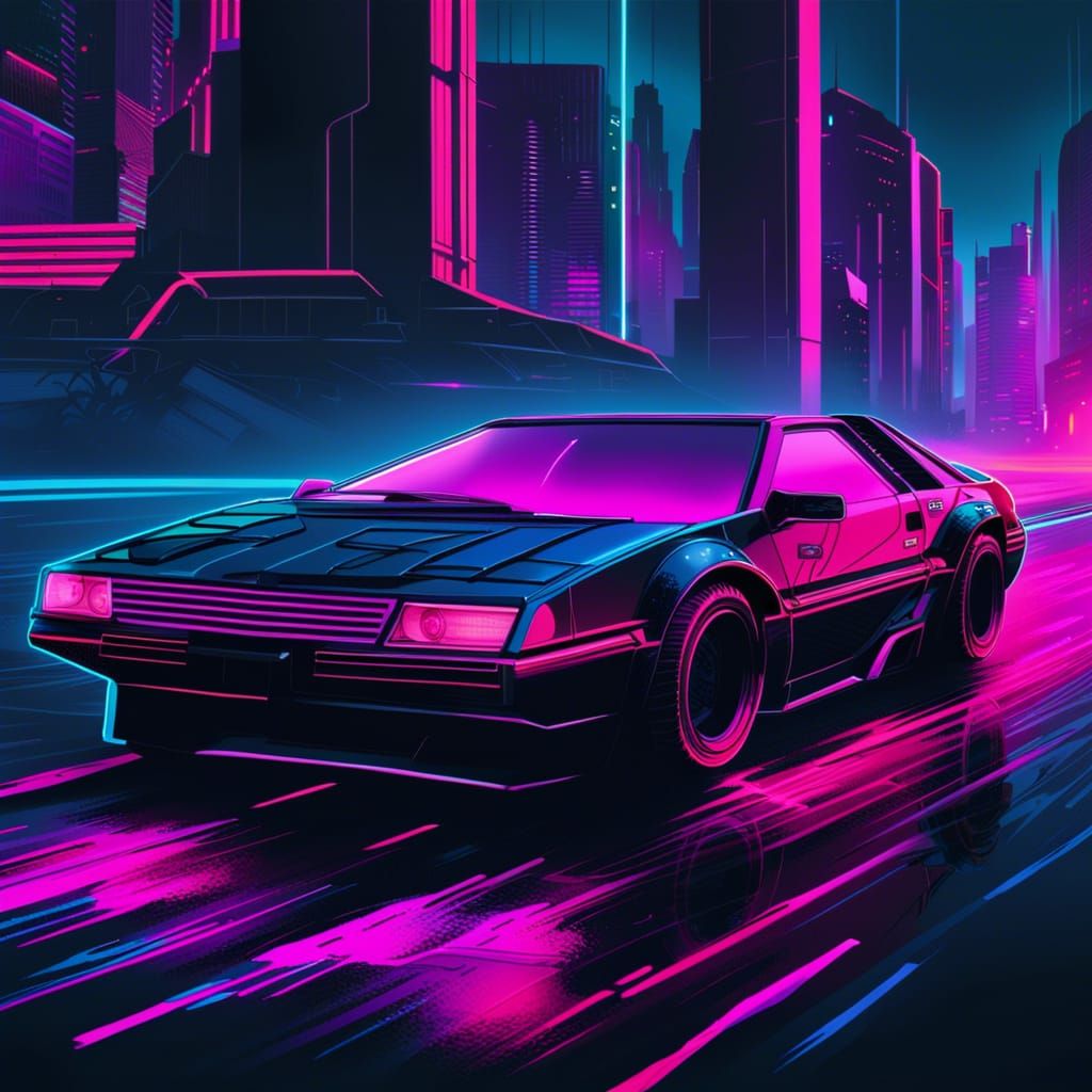 cyberpunk style digital art | synthwave | retrowave | sci-fi ...