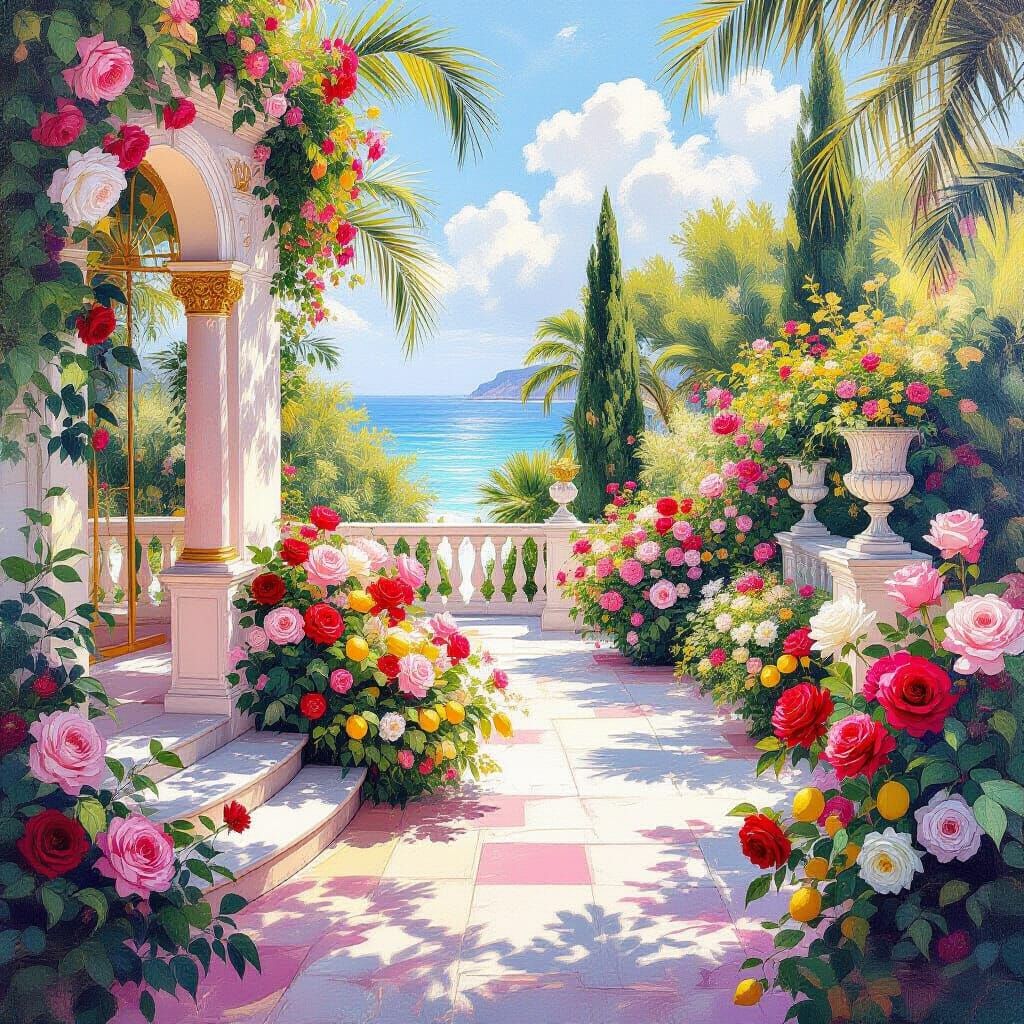 rose garden  by @Wanderlush