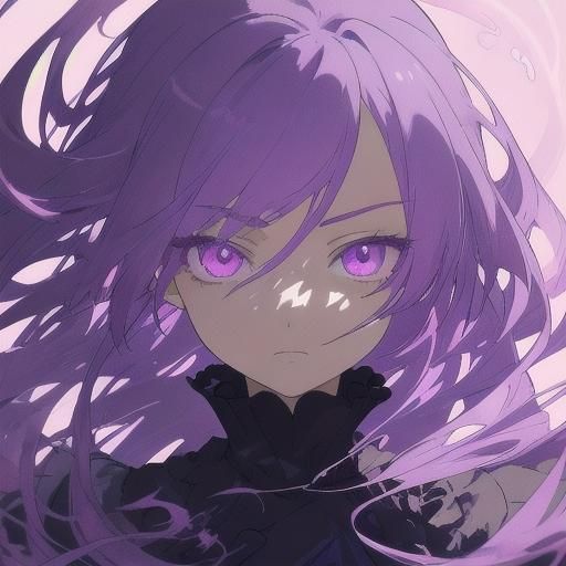 Anime Woman Summons Demon in Studio Trigger Style