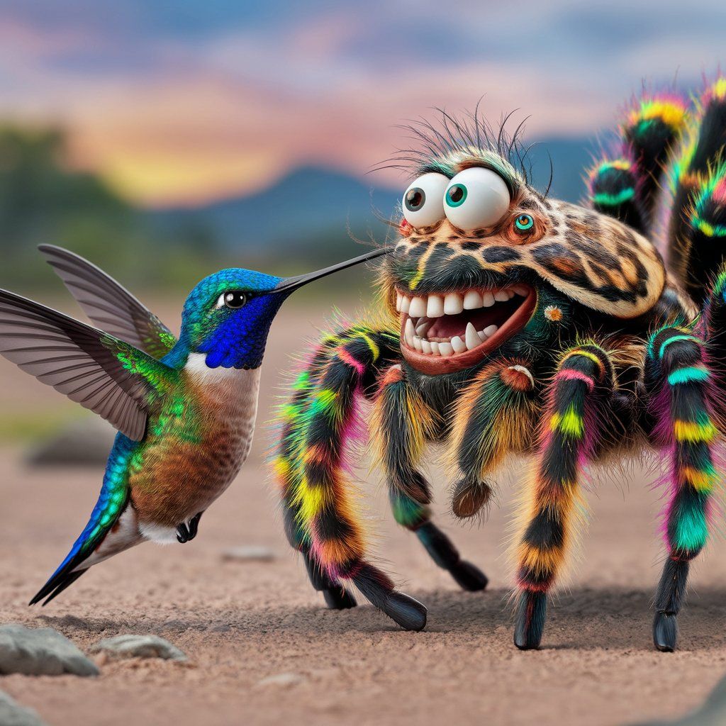 hummingbird VS tarantula