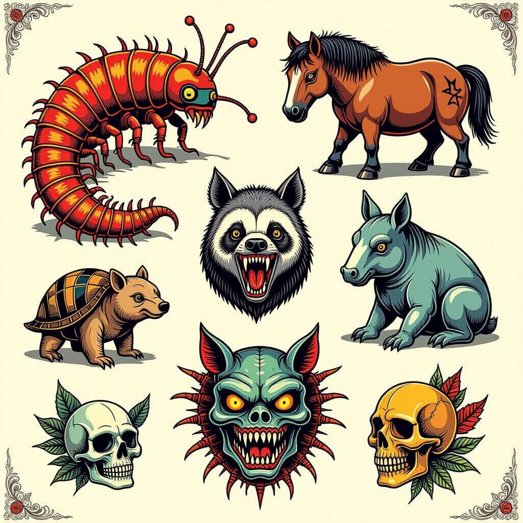 Tattoo sheets  by @nonaivo