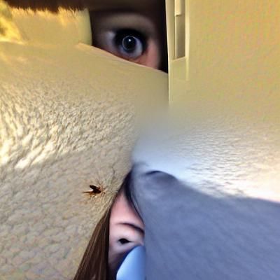 the intruder is inches away from my face