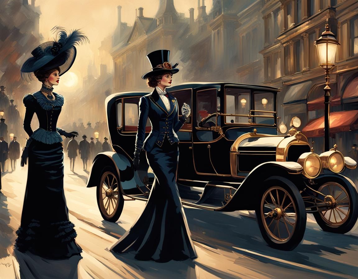 Belle époque steampunk dress