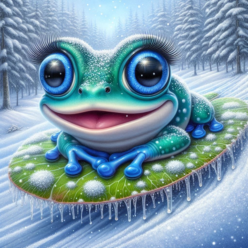 Oh What fun is to ride on anything we can find!  Frog