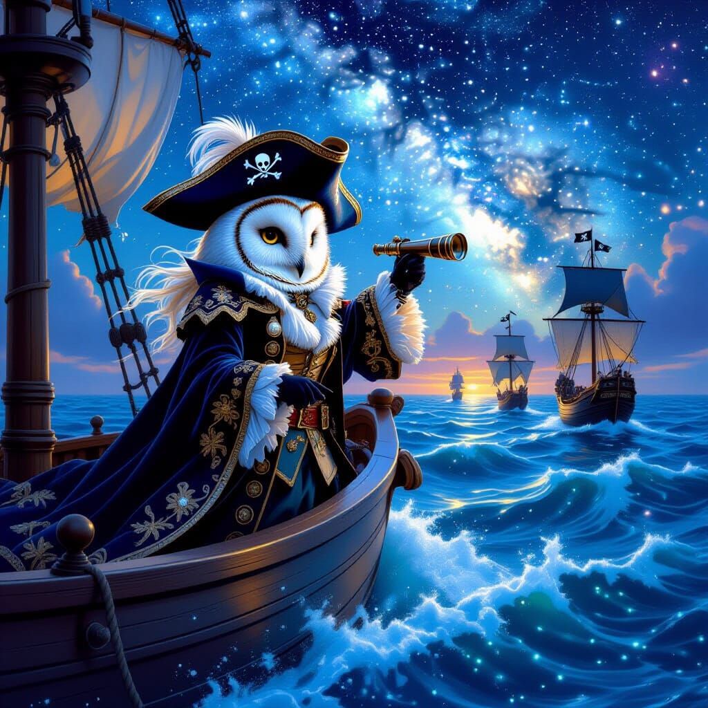 A wise owl Pirate Queen   by @Neverland