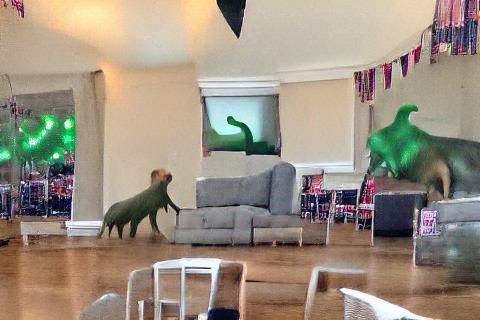 There's A Dinosaur In The Living Room
